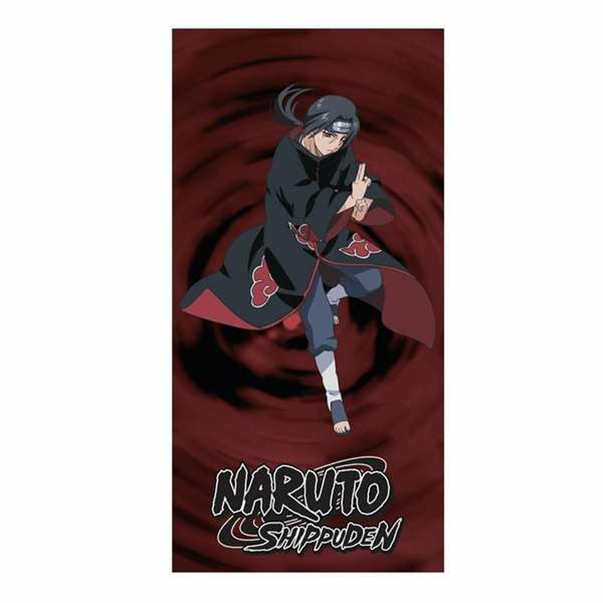 Toalha de Praia Naruto Vermelho 100 % poliéster