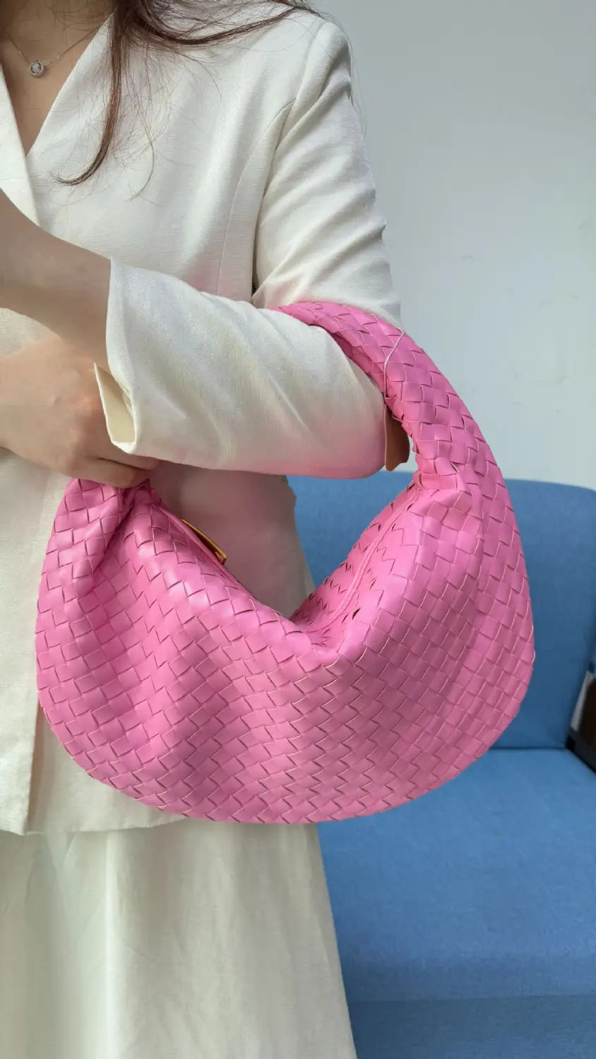 Bolsa de senhora grande em tecido bolsa mão com capacidade para as axilas