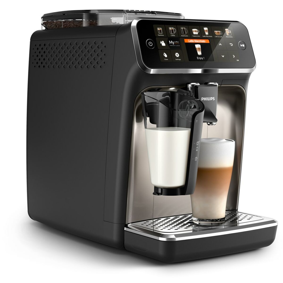 Cafeteira Superautomática Philips EP5447/90 Preto Cromo 1500 W 15 bar 1,8 L