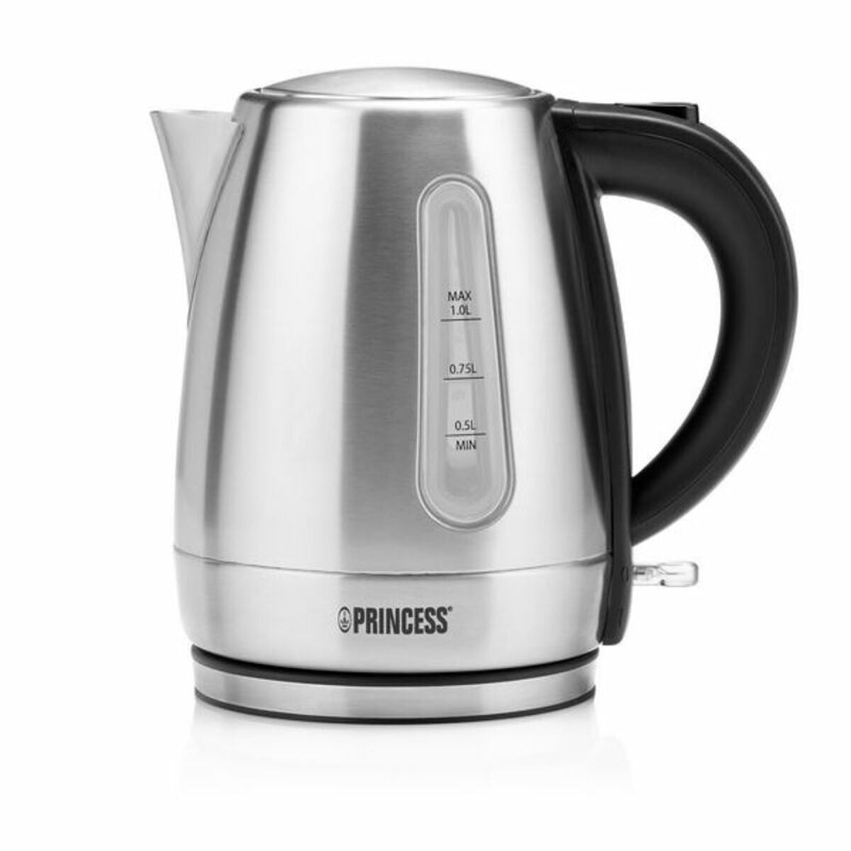 Chaleira Princess 236023 1 L 2200W Aço inoxidável Plástico 2200 W Preto Cinzento Preto/Prateado 1 L