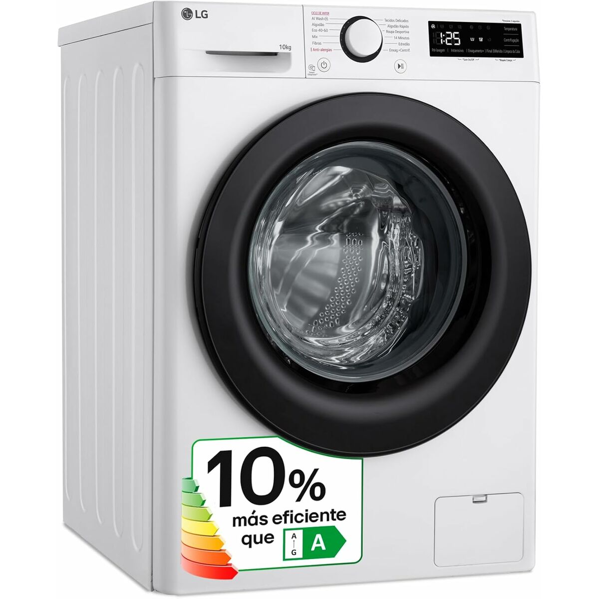 Máquina de lavar LG F4WR5010A6W 60 cm 1400 rpm 10 kg