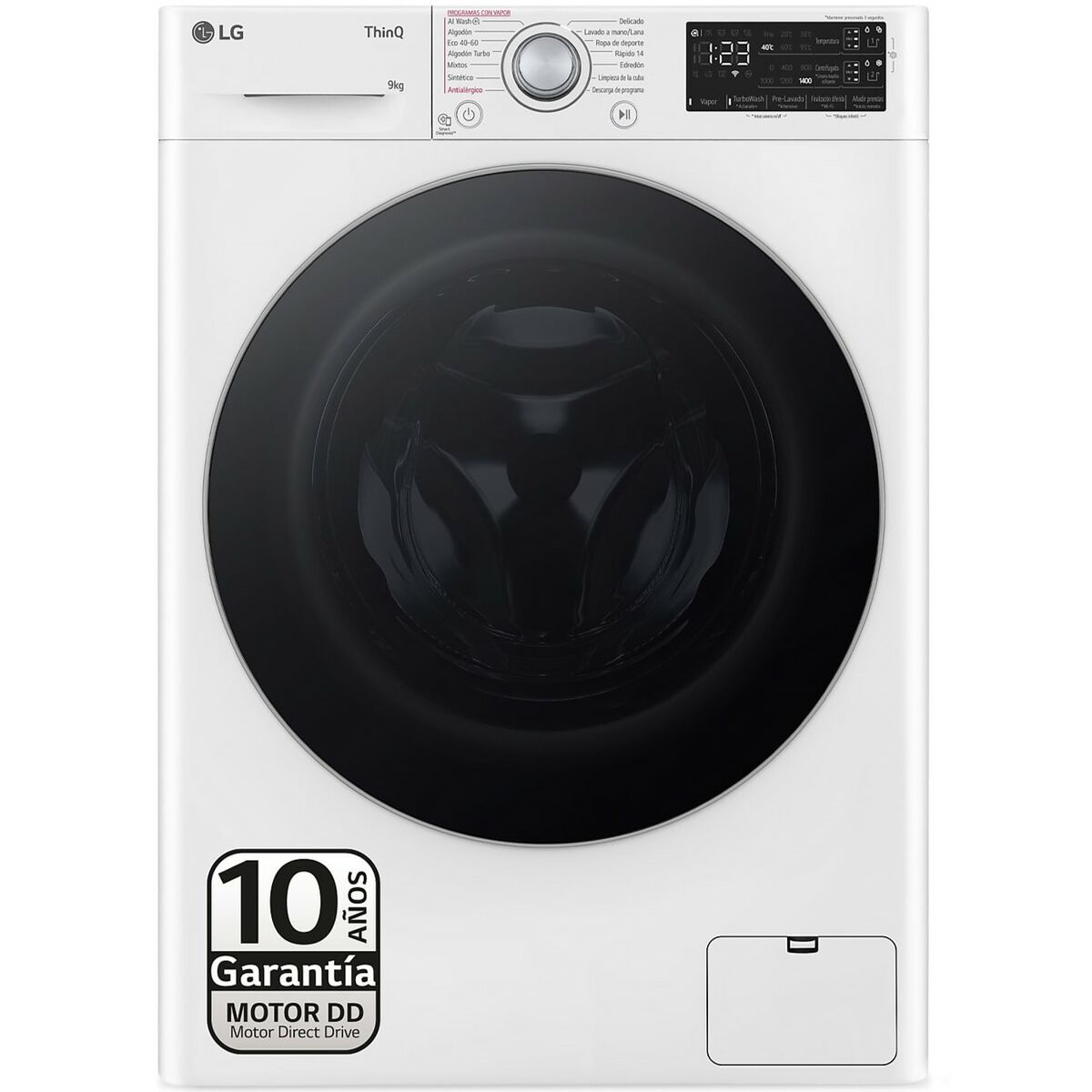 Máquina de lavar LG F4WR5509A1W 1400 rpm 9 kg