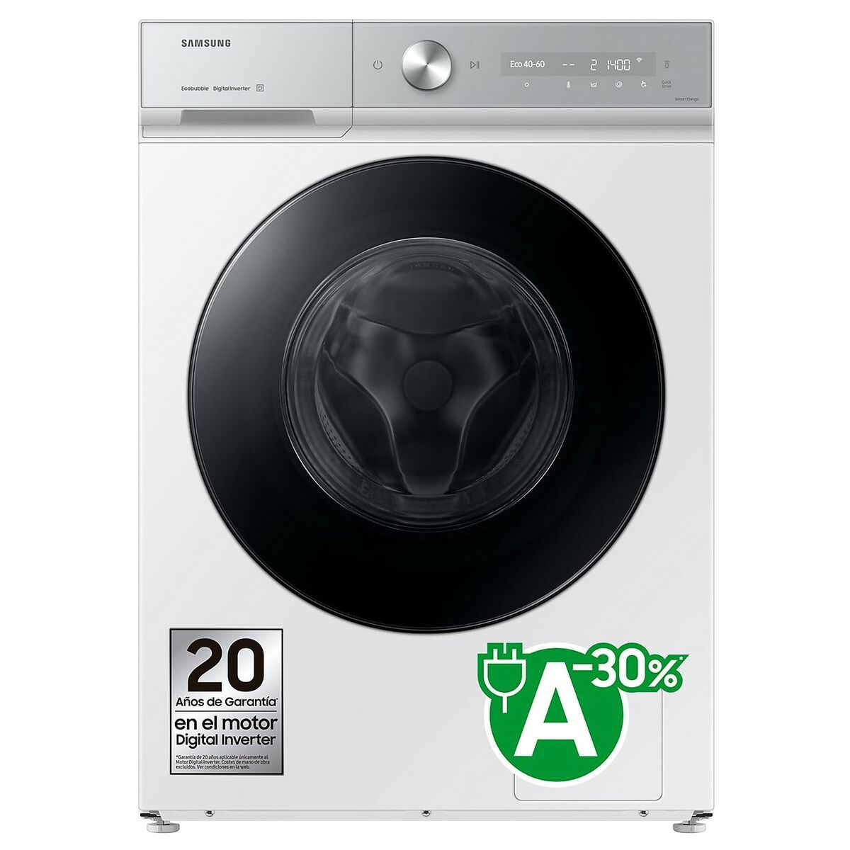 Máquina de lavar Samsung WW90DB8U95GHU3 60 cm 1400 rpm 9 kg