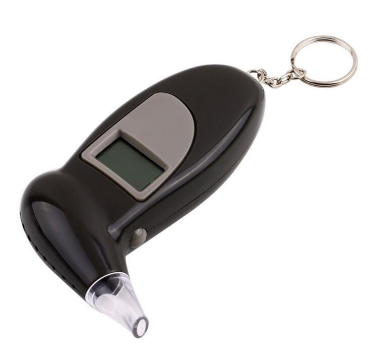 Detetor de Alcool no sangue, teste alcoolemia, porta-chaves, dispositivo de teste de álcool, LCD