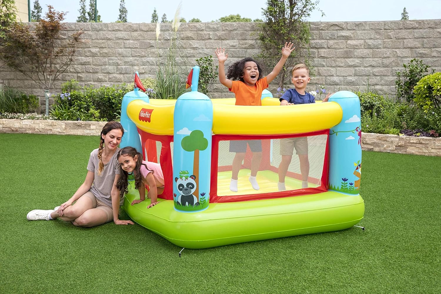 Bestway- Fisher Price Licensing Castillo Hinchable, Multicolor (6942138973716)