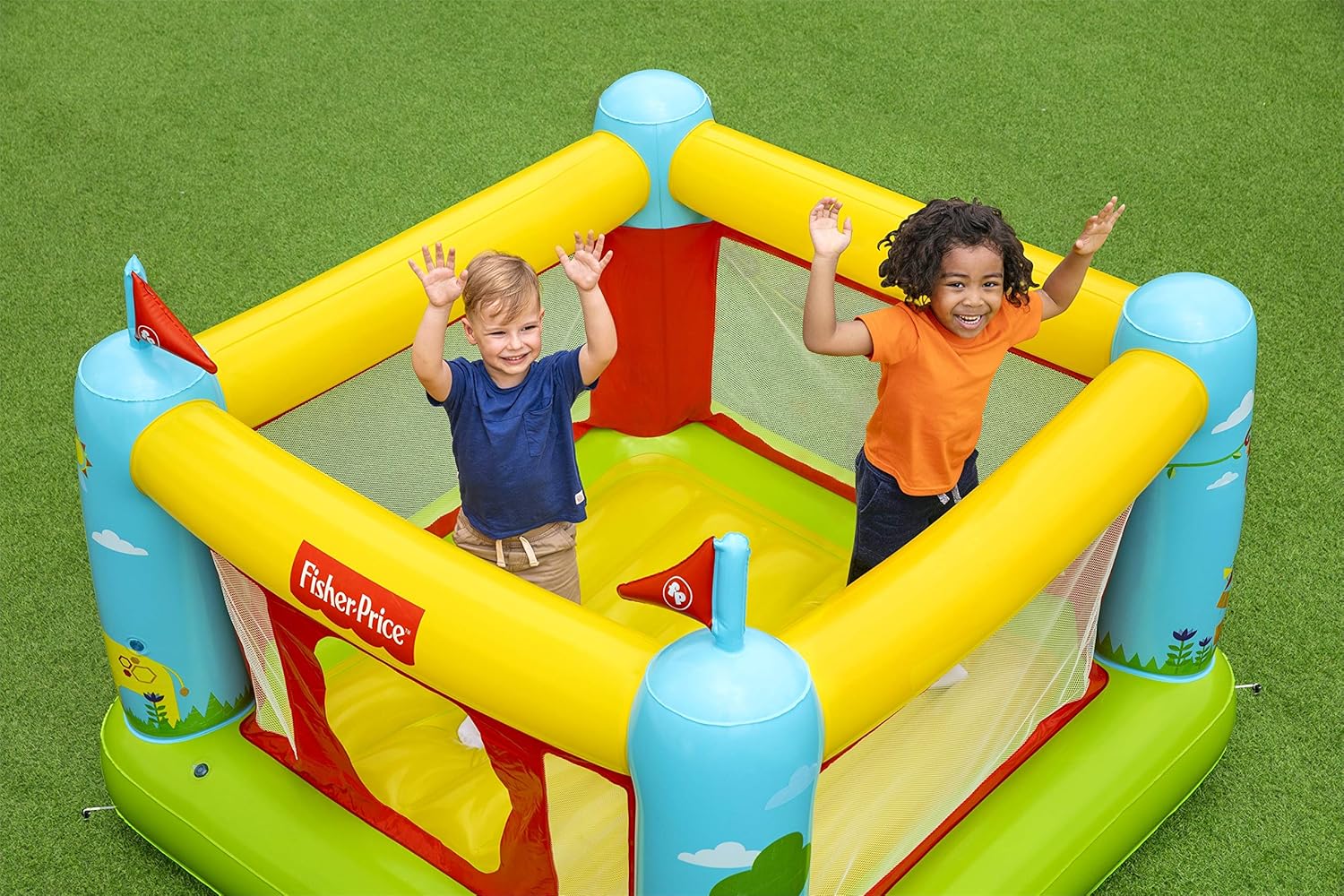 Bestway- Fisher Price Licensing Castillo Hinchable, Multicolor (6942138973716)
