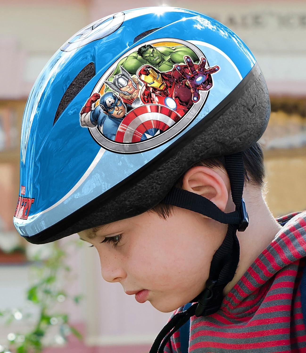 Stamp Capacete para bicicleta, unissexo-Youth, azul, tamanho-S