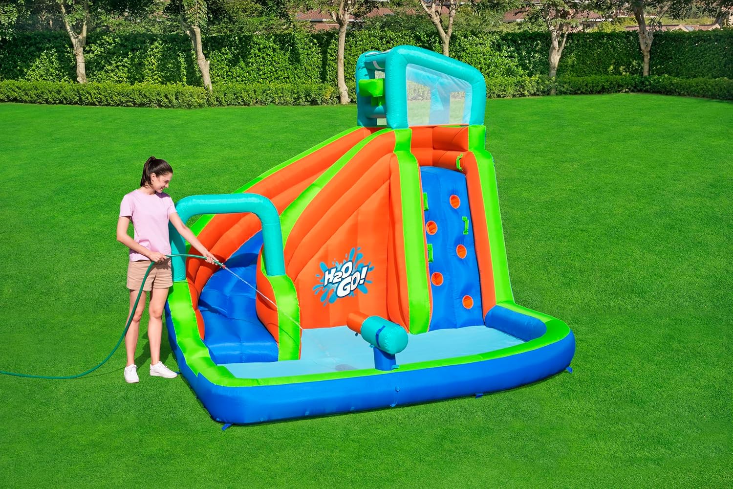 Bestway 12" x 10'6" x 8'10"/3,65 m x 3,20 m x 2,70 m, Turbo Splash mega parque aquático