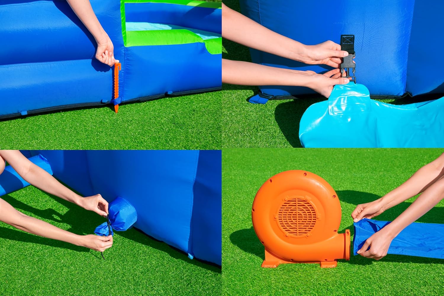 Bestway 12" x 10'6" x 8'10"/3,65 m x 3,20 m x 2,70 m, Turbo Splash mega parque aquático