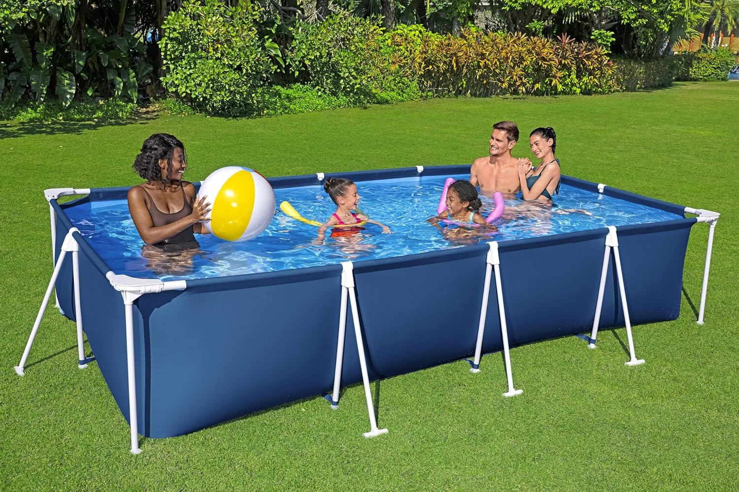 BESTWAY Piscina removível tubular infantil Steel Pro 400 x 211 x 81 cm azul