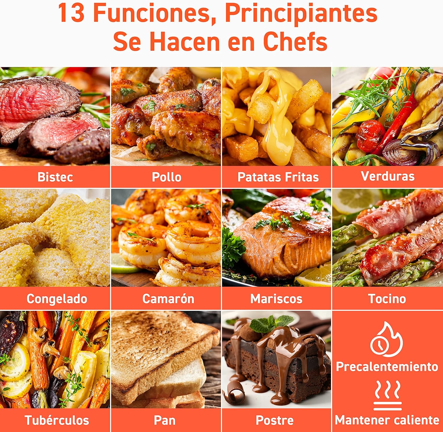 COSORI Fritadeira sem óleo 5,5 l, preto, branco e vermelho
