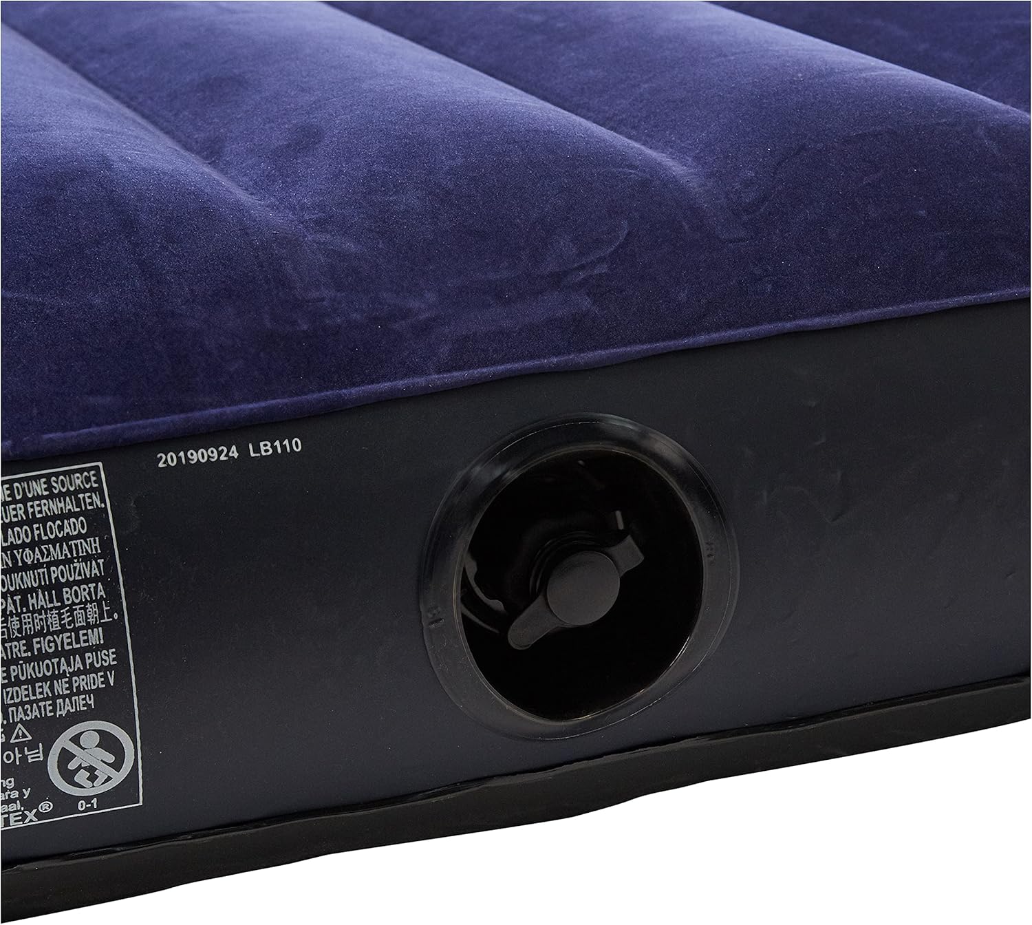Intex Colchão insuflável Dura-Beam, cama de ar insuflável para campismo cor azul, campismo