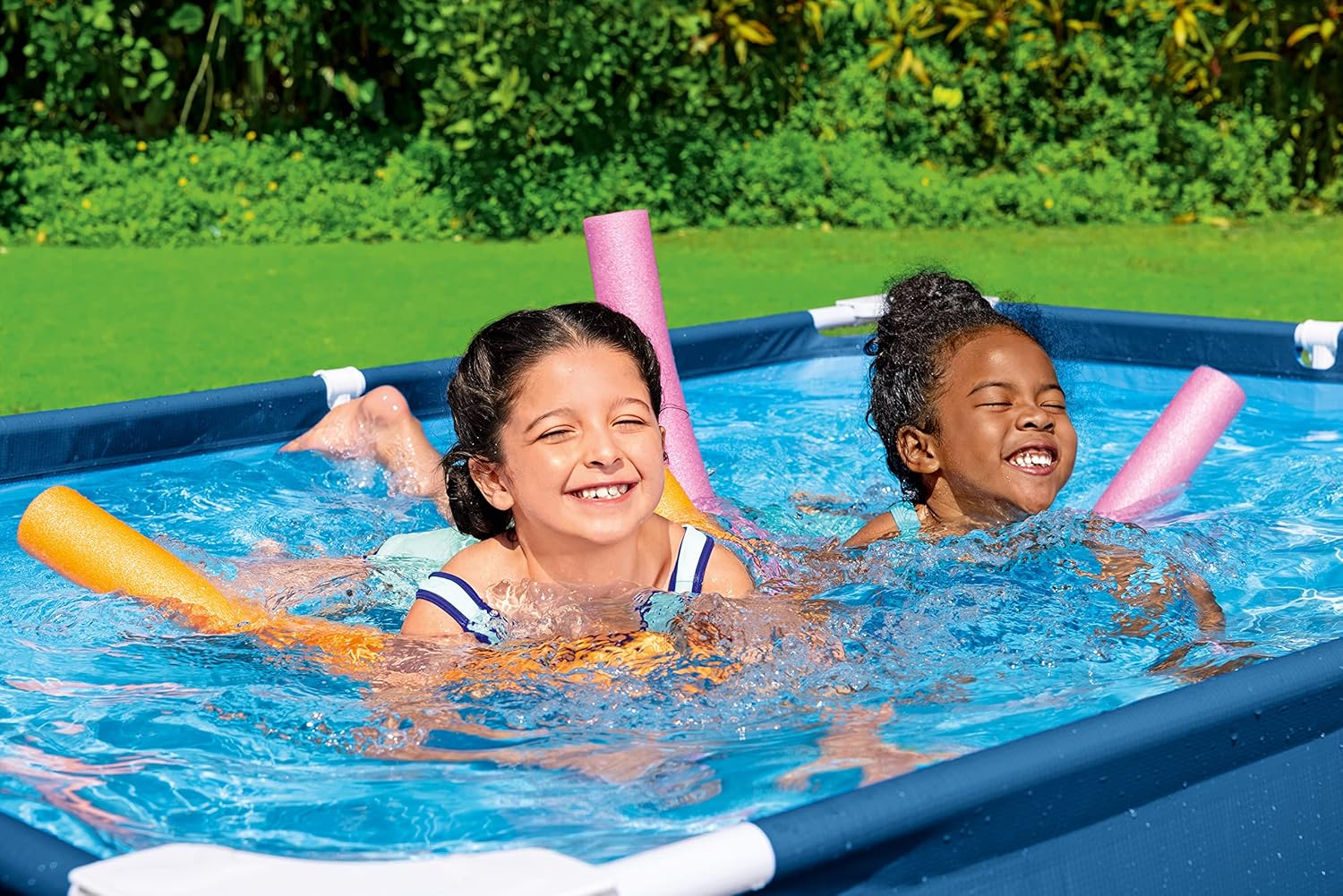 BESTWAY Piscina removível tubular infantil Steel Pro 259 x 170 x 61 cm azul