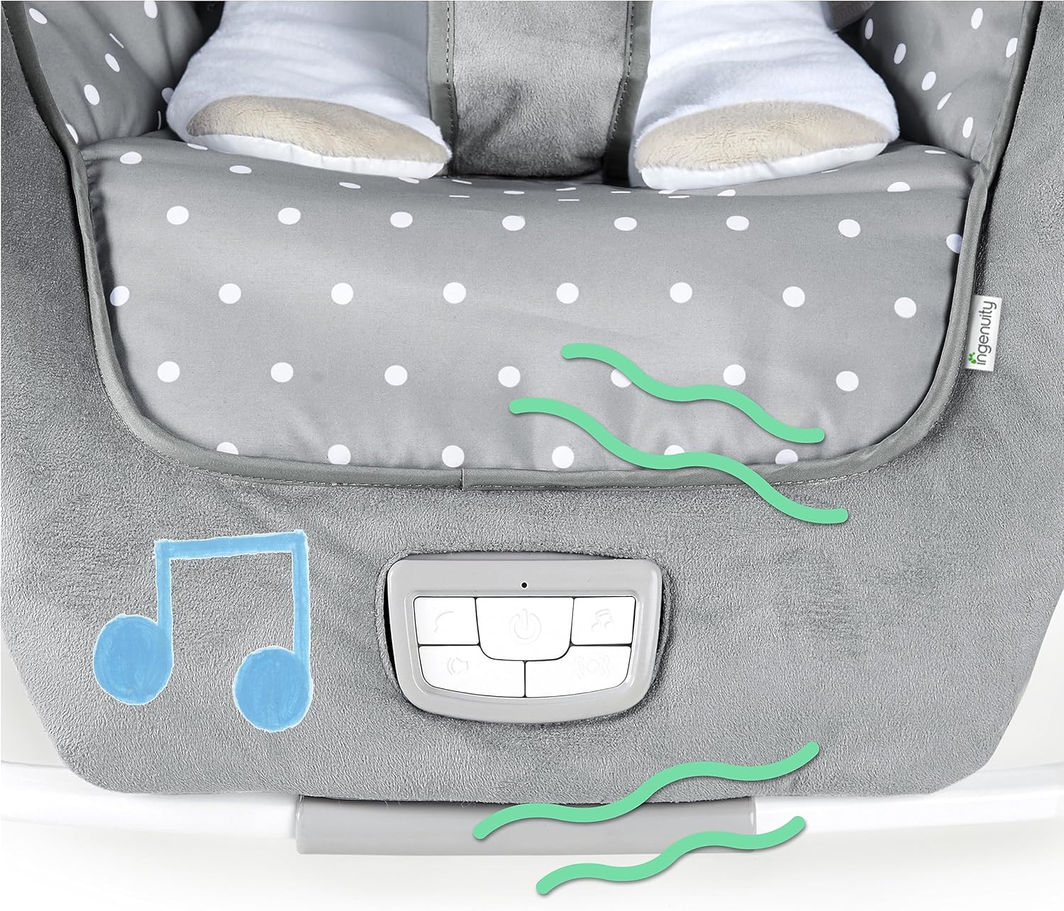 Ingenuity Cuddle Lamb Cadeira de balanço