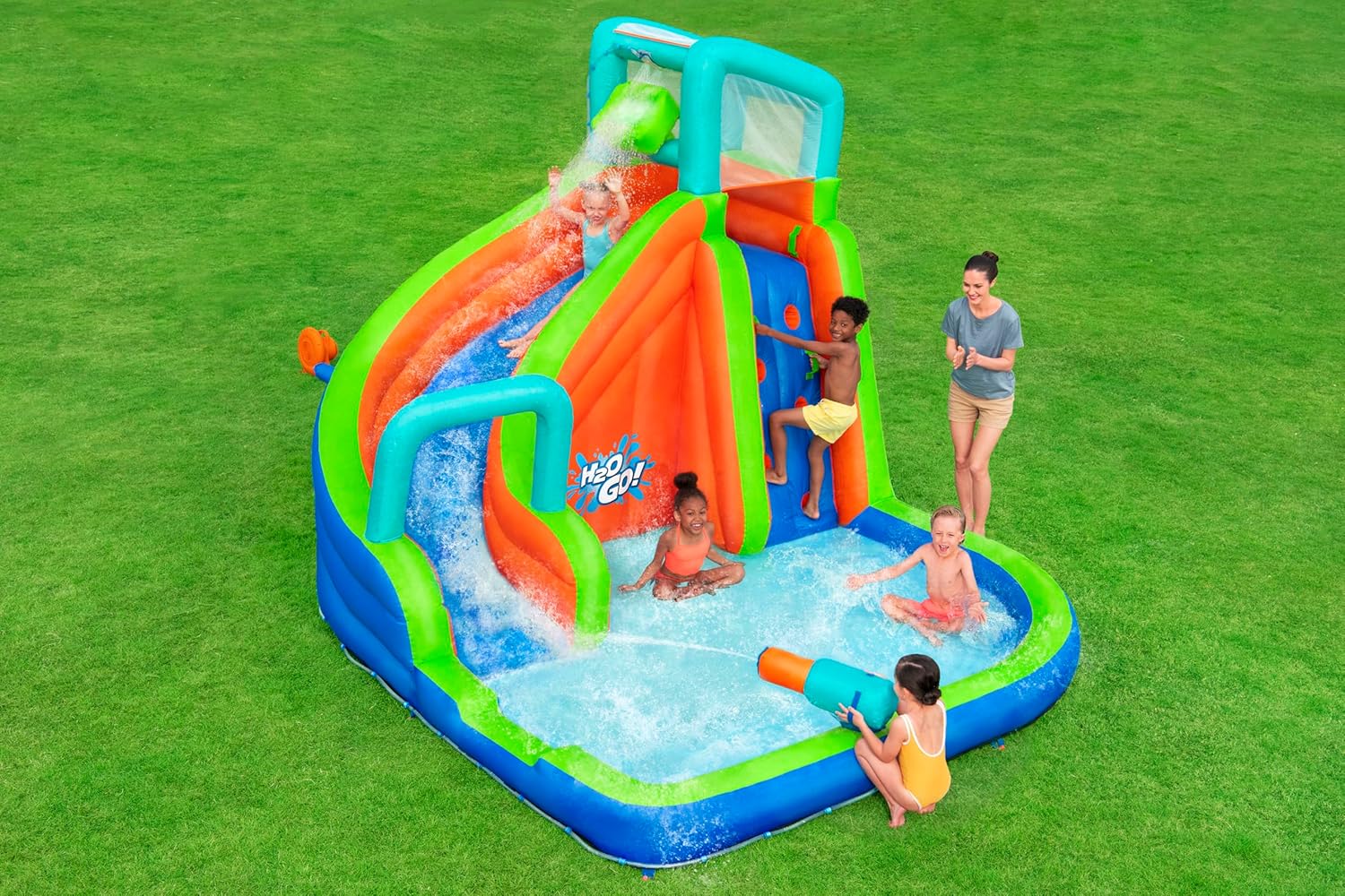 Bestway 12" x 10'6" x 8'10"/3,65 m x 3,20 m x 2,70 m, Turbo Splash mega parque aquático