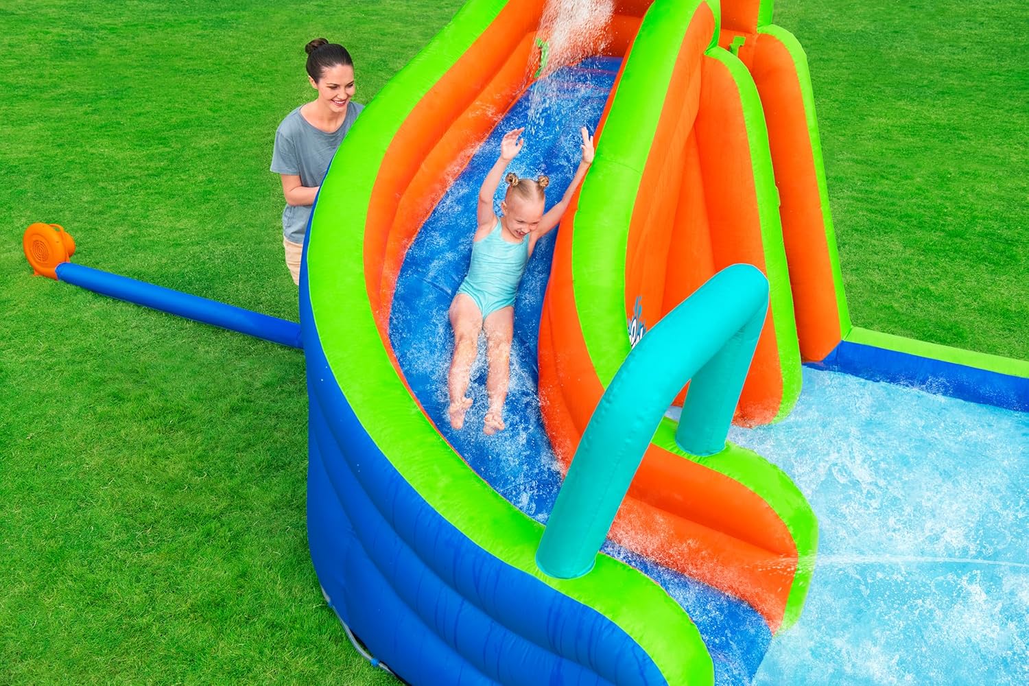 Bestway 12" x 10'6" x 8'10"/3,65 m x 3,20 m x 2,70 m, Turbo Splash mega parque aquático