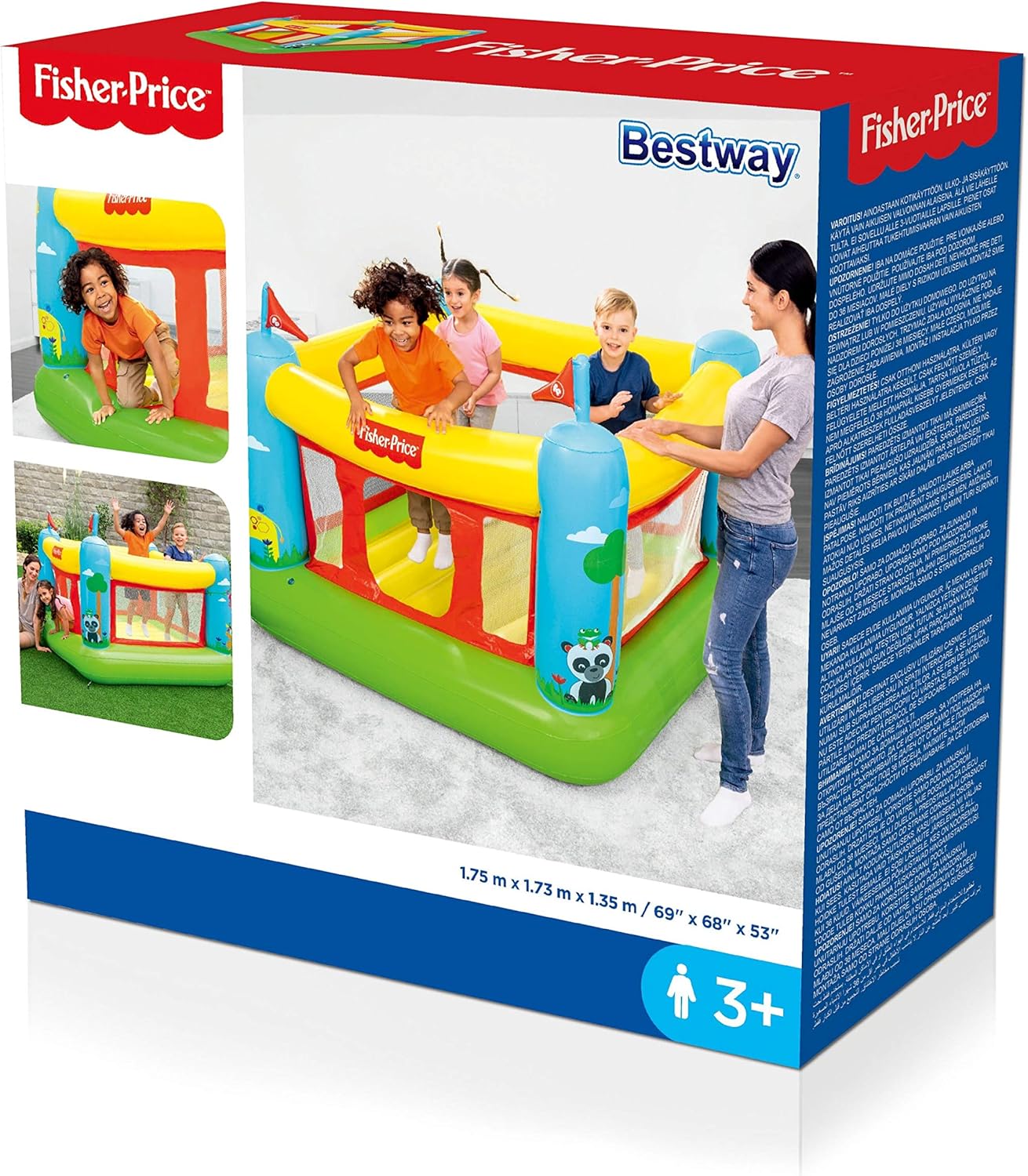 Bestway- Fisher Price Licensing Castillo Hinchable, Multicolor (6942138973716)