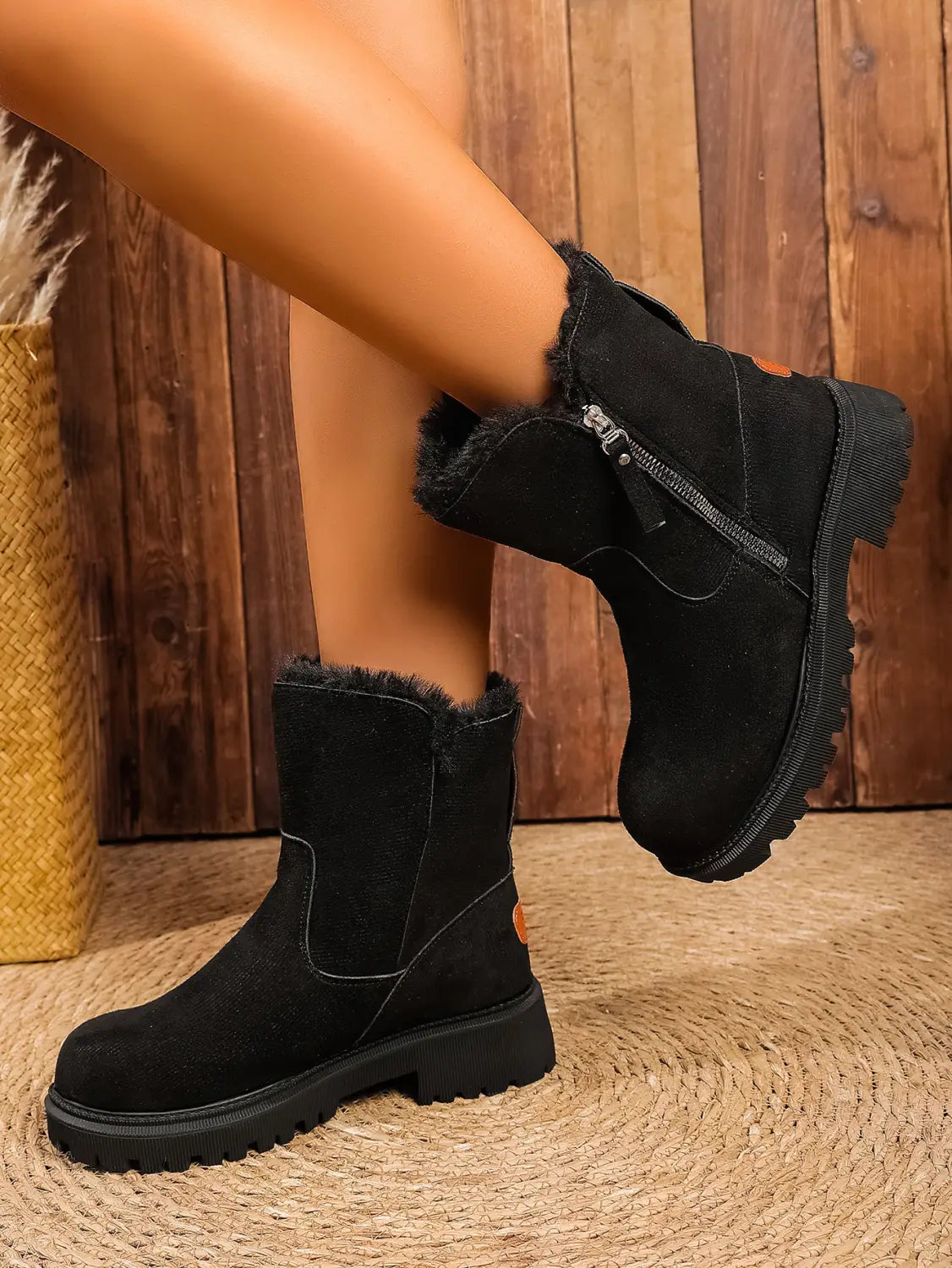 Botas de neve de senhora, botas quentes