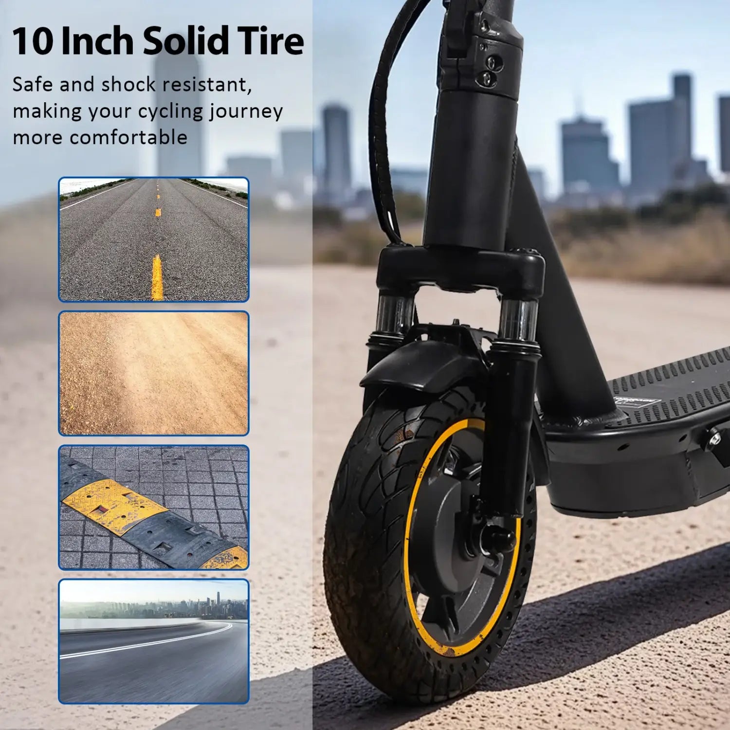 Scooter elétrica AOVOPRO Smart APP com motor potente de 350 W/500 W, alcance de 36 V/42 V, alcance de 25 a 45 km, para adultos, com duplo travão