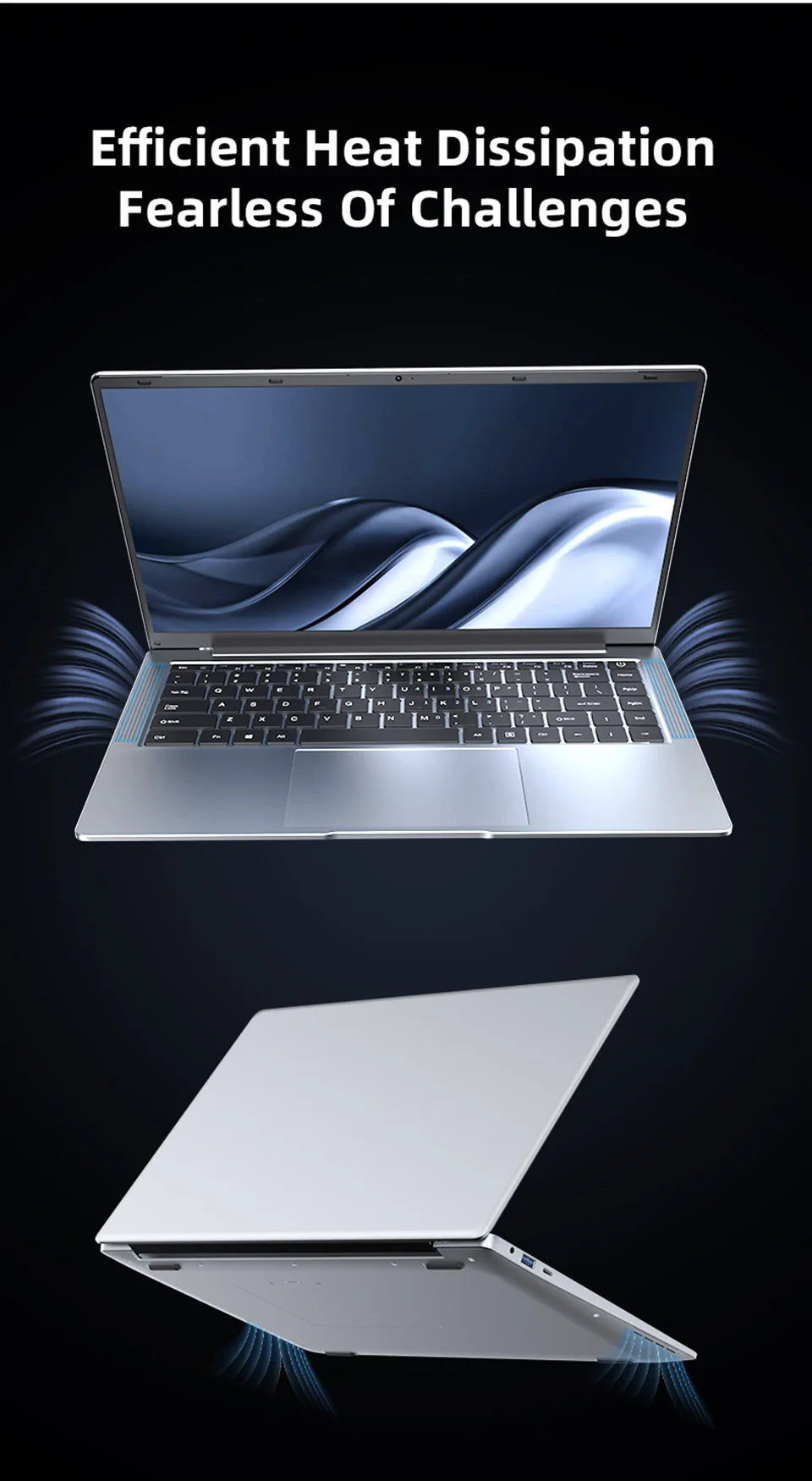 Computador portátil ultrafino com Windows 11, 14,1", 12 GB de RAM, 512 GB, SSD de 1 TB Intel A3950, portátil de gaming, resolução 1920 x 1080, computador de escritório e estudo