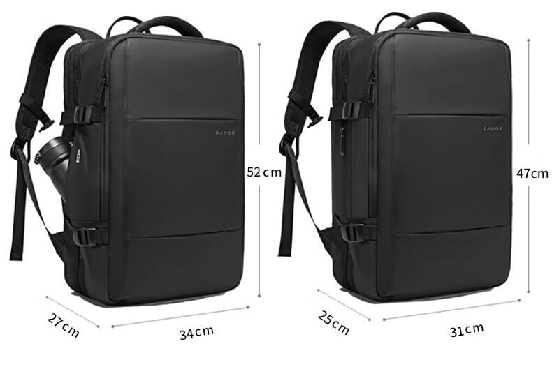 Mochila para homem para estudantes universitários, mochila para computador, grande capacidade, para viagens de negócios, impermeável e expansível
