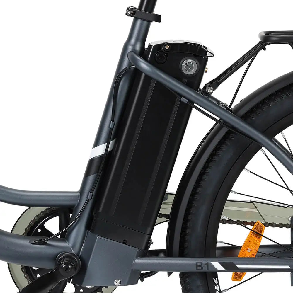 Bicicleta elétrica Touroll 250W, 25 km/h, binário de 45 Nm, 36 V, 15,6 Ah, autonomia de 90 km, Shimano Gear de 7 velocidades, bicicletas elétricas
