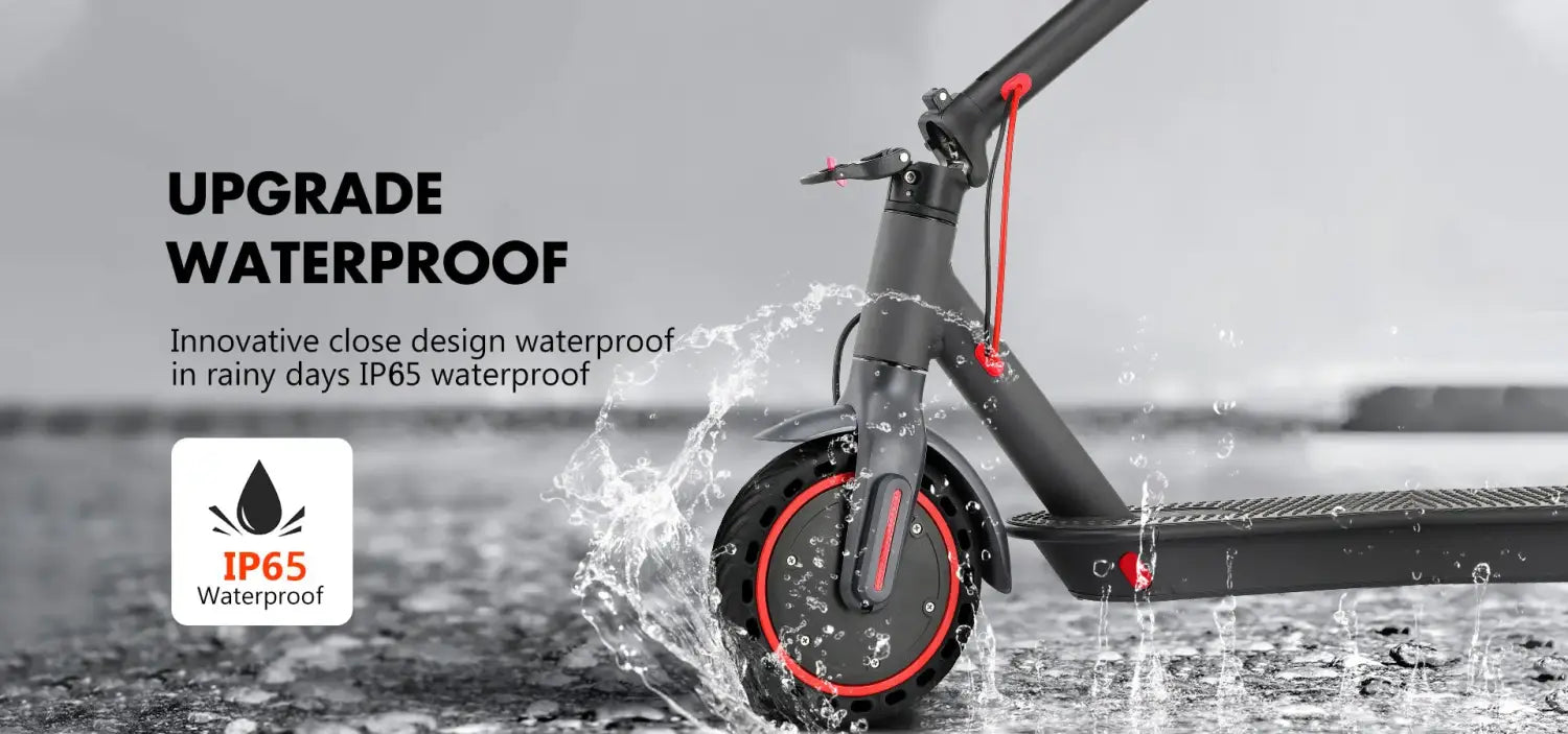 Scooter elétrica AOVOPRO Smart APP com motor potente de 350 W/500 W, alcance de 36 V/42 V, alcance de 25 a 45 km, para adultos, com duplo travão
