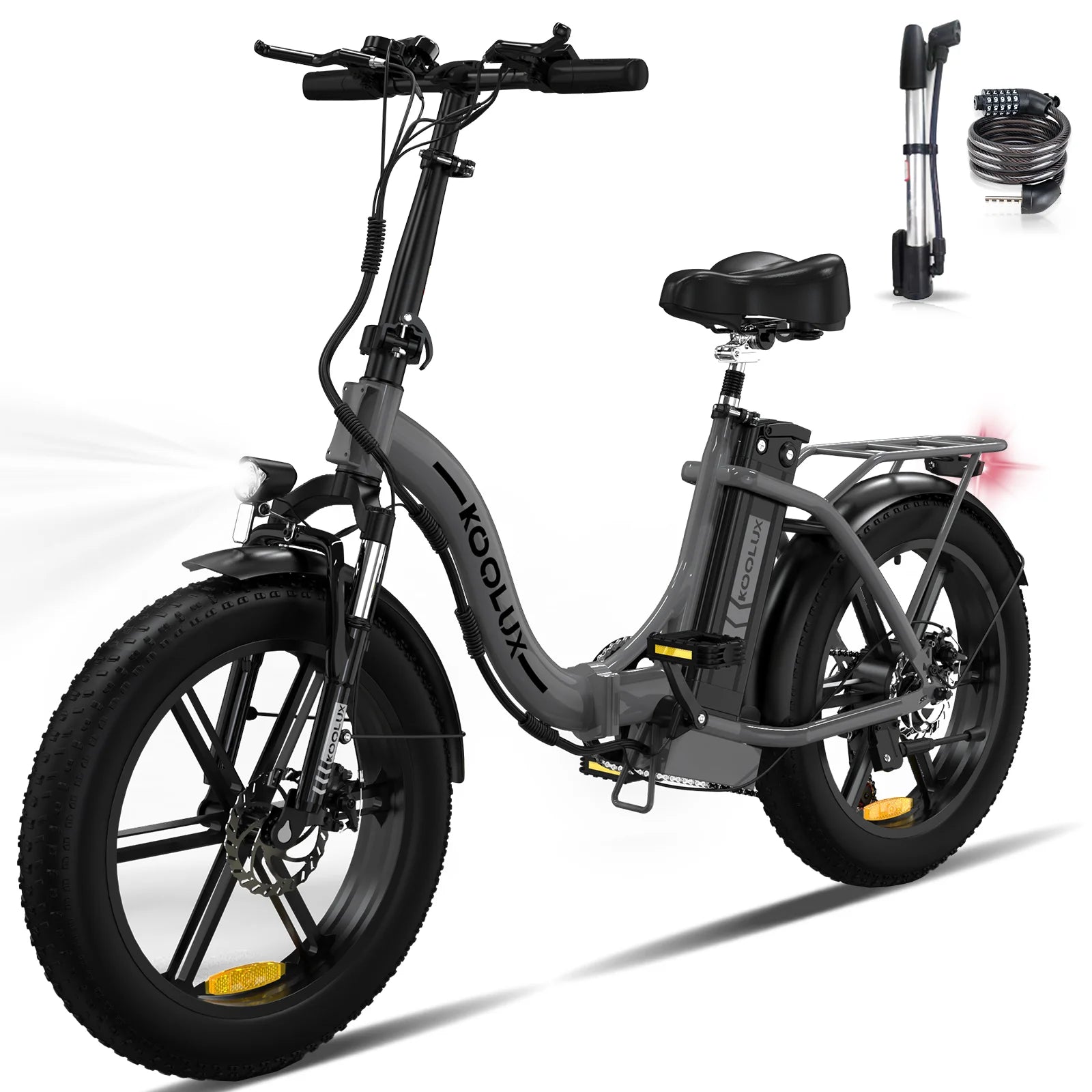 Bicicleta elétrica dobrável KOOLUX BK6S 4.0 750W 50 km/h 20x4.0 pneus largos 48 V 13 Ah IP54 120 kg carga 34 kg leve stock UE 3 cores bicicleta elétrica