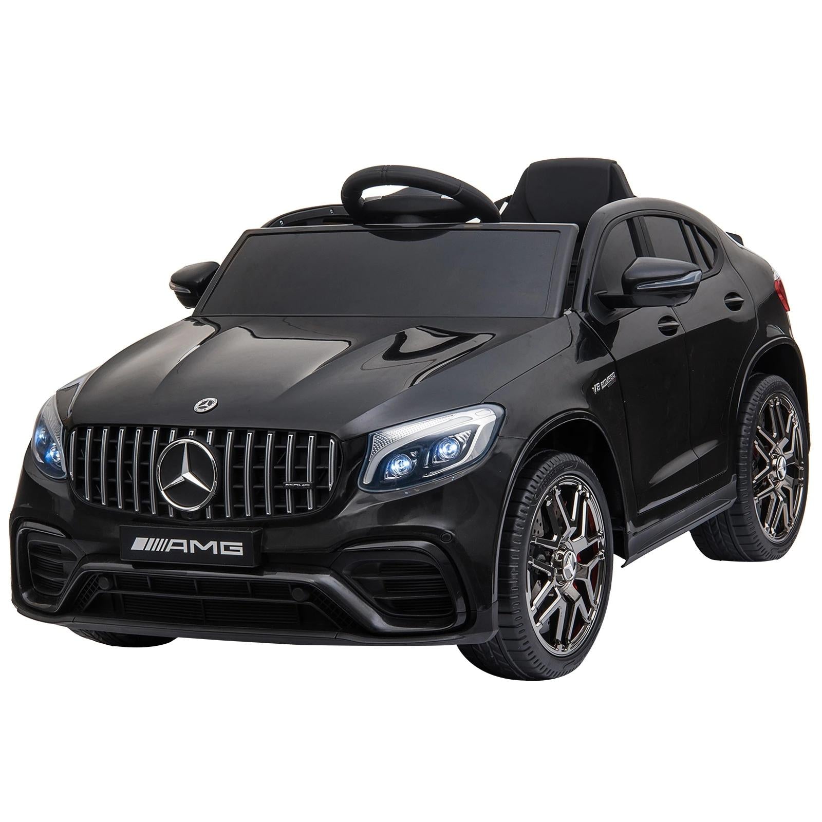 Carro Elétrico Mercedes AMG 12V para Crianças com Controlo Remoto Branco