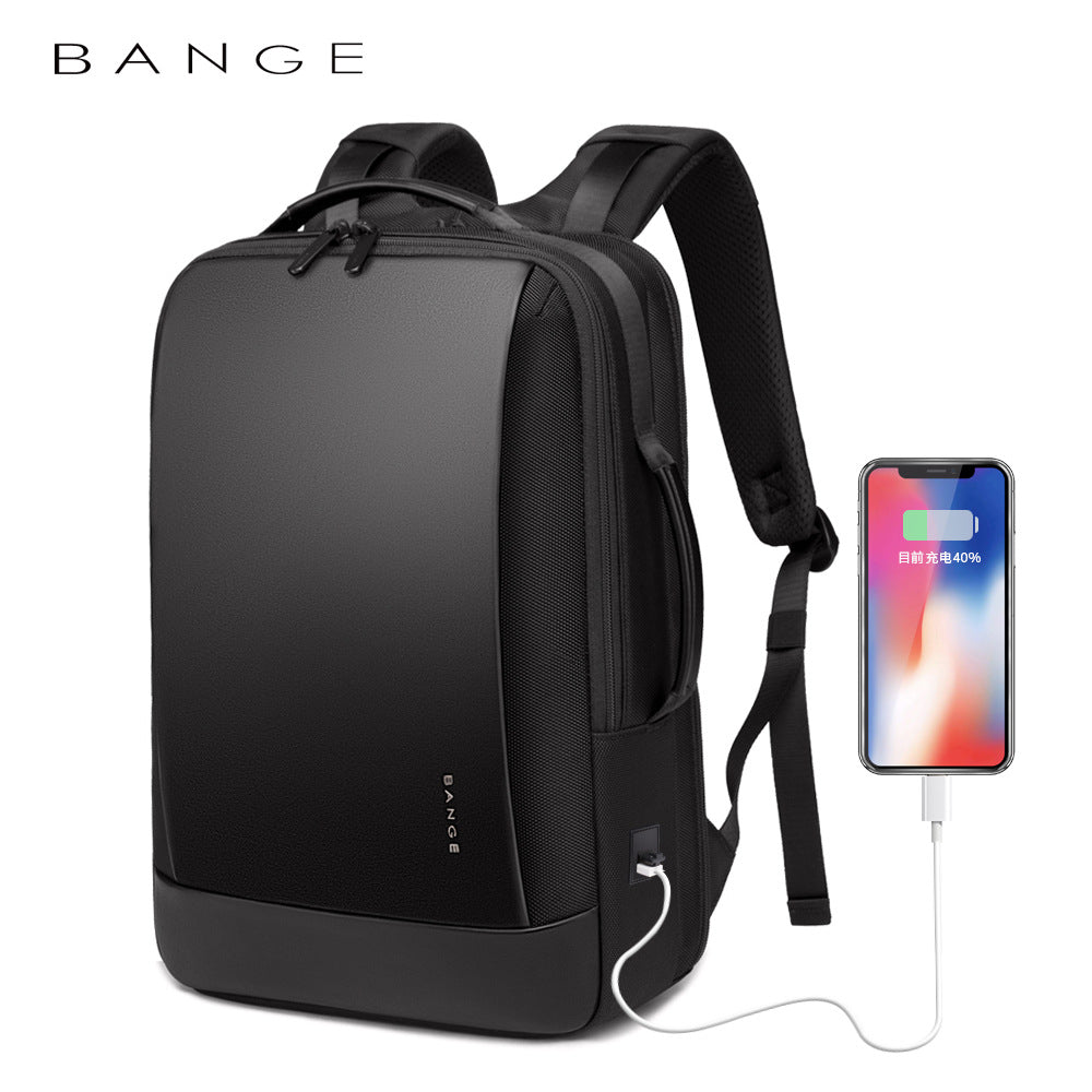 Mochila leve casual empresarial BANGE para homem, mochila de viagem de grande capacidade, mochila escolar para computador e estudantes