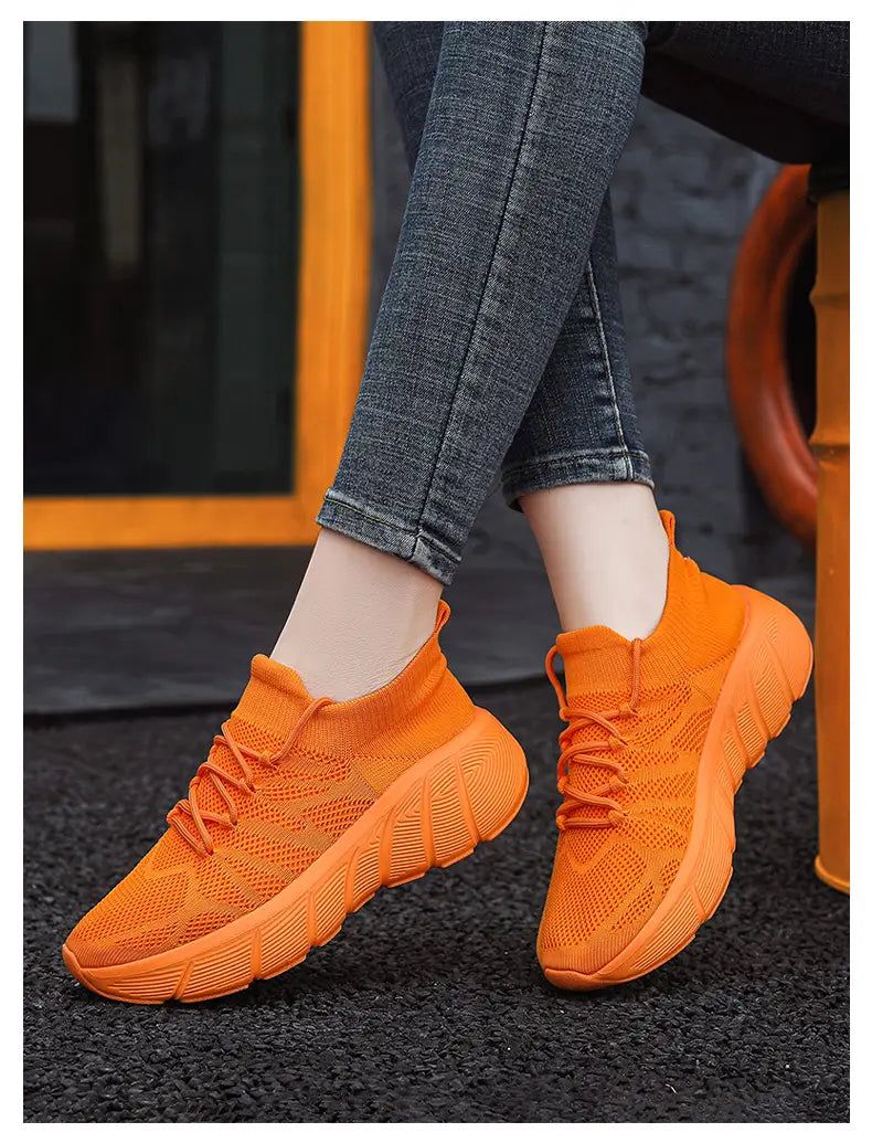 Sapatos casuais unisexo, sola grossa, moda estudantil, calçado desportivo