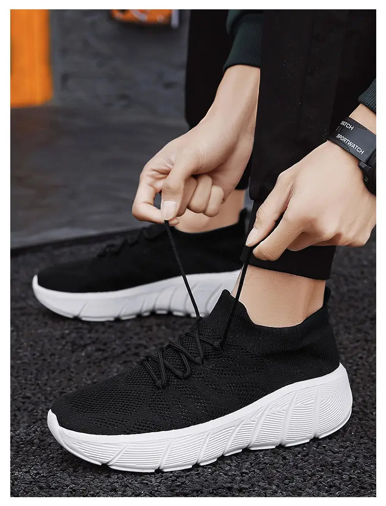 Sapatos casuais unisexo, sola grossa, moda estudantil, calçado desportivo
