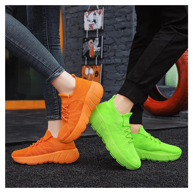 Sapatos casuais unisexo, sola grossa, moda estudantil, calçado desportivo
