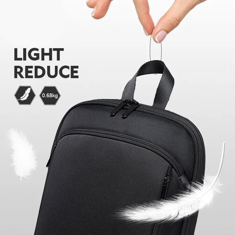 Mochila Ultrafina Masculina Expansível Grande Capacidade Multifunções para Computador Mochila Impermeável