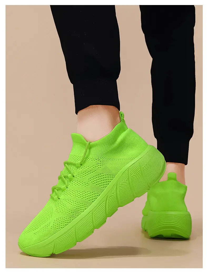 Sapatos casuais unisexo, sola grossa, moda estudantil, calçado desportivo
