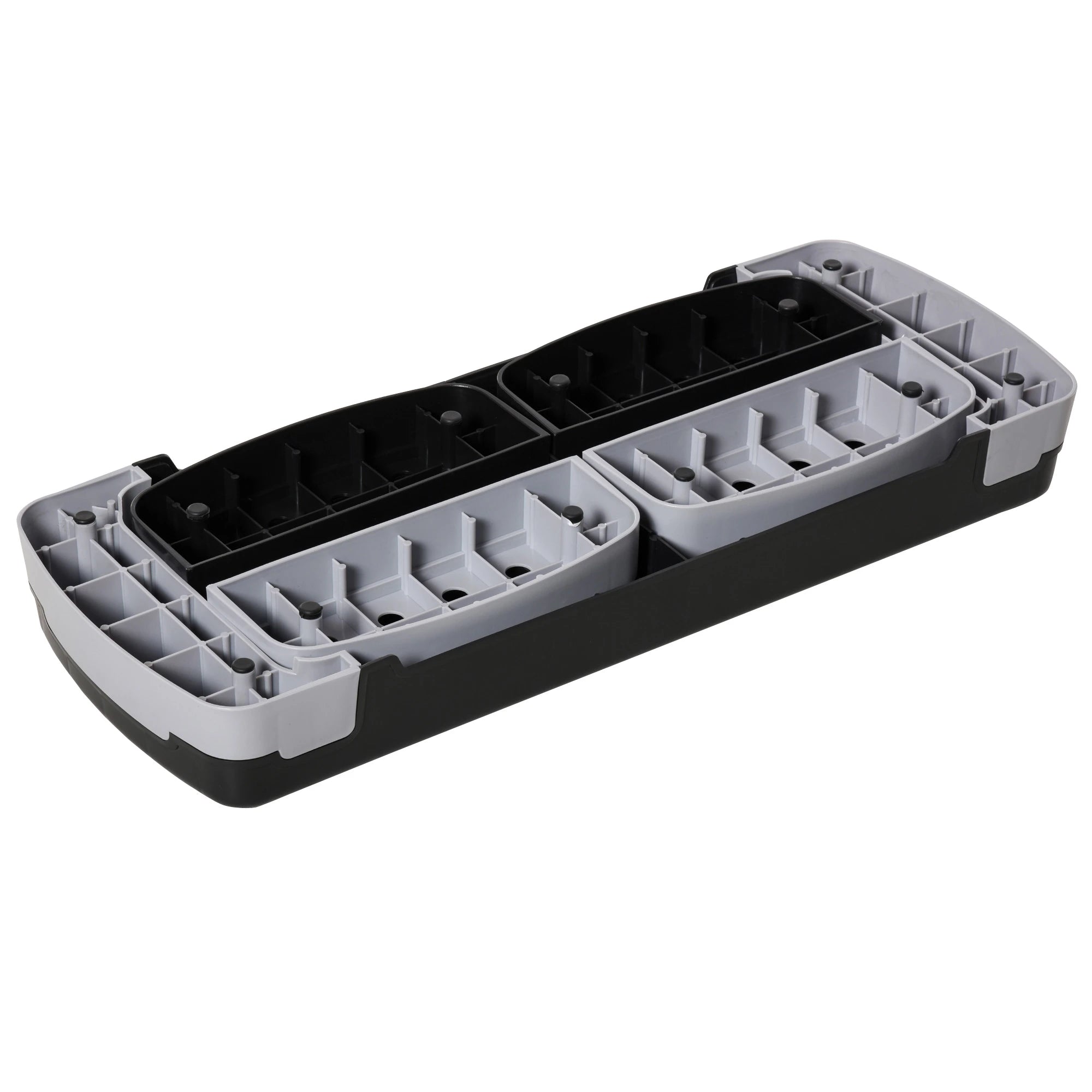Step para Exercício Aeróbico Plataforma Step com Altura Ajustável em 3 Níveis com Carga Máxima 150kg para Exercício em Academia Casa 80x31x10-20cm Preto e Branco