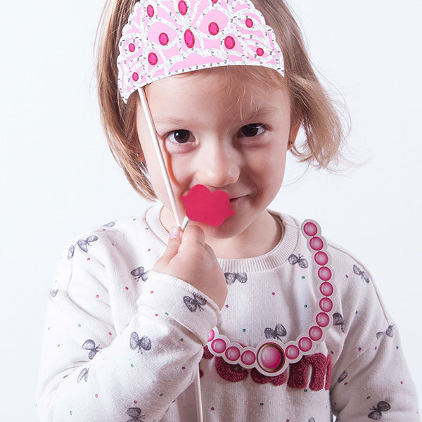 Acessórios de Princesa para Fotos Divertidas (conjunto de 12)