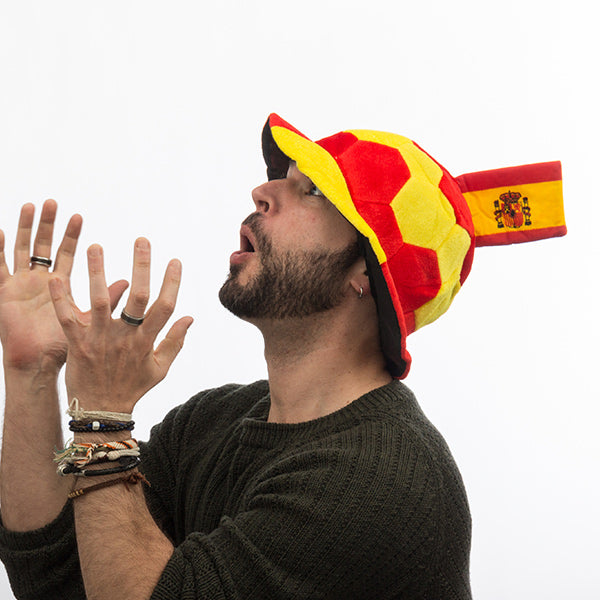 Chapéu Bola com Bandeira de Espanha en Relevo
