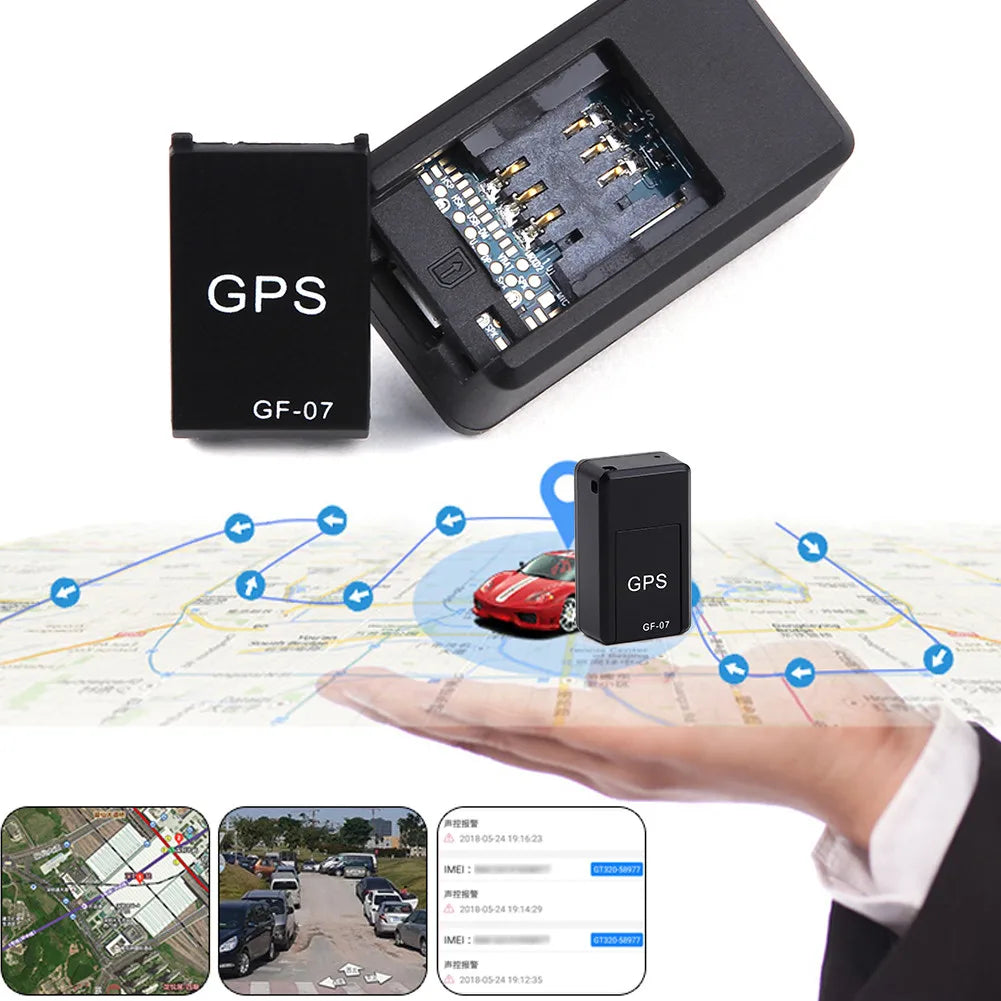 Mini GF07 GPRS Localizador GPS para automóveis Dispositivo de rastreamento anti perda com gravação Controlo por voz