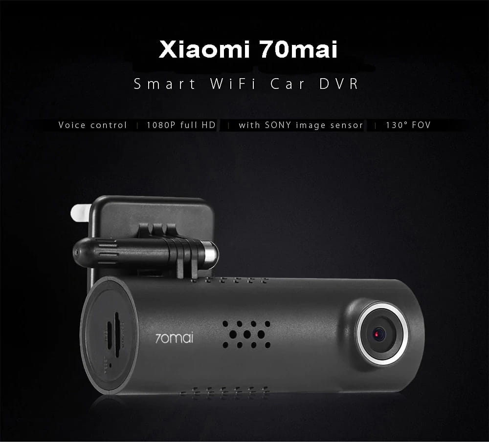 Xiaomi 70 minutos Smart WiFi DVR 130 graus sem fio Car Dash Cam 1080p Full HD versão noturna G-Sensor gravador de direção
