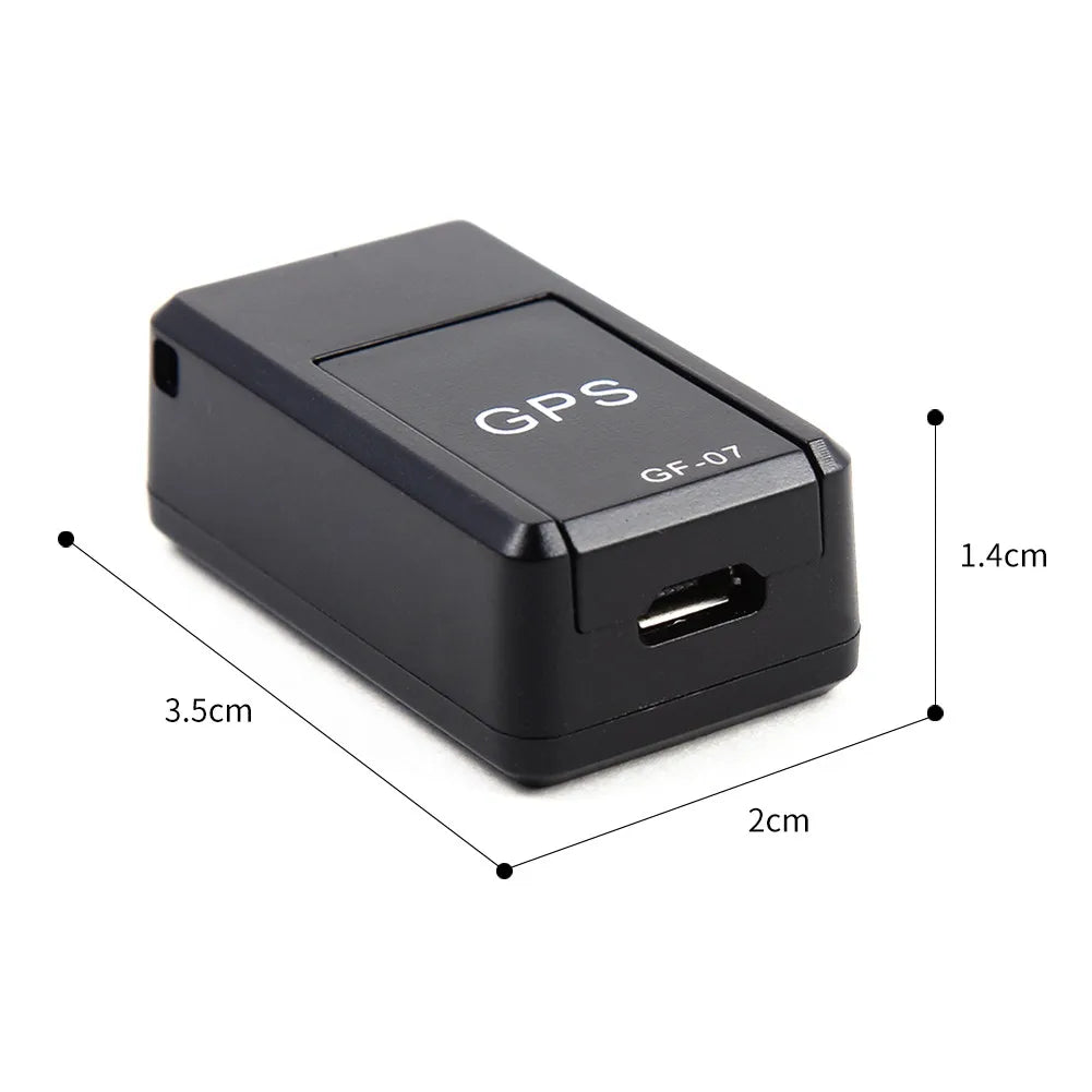 Mini GF07 GPRS Localizador GPS para automóveis Dispositivo de rastreamento anti perda com gravação Controlo por voz