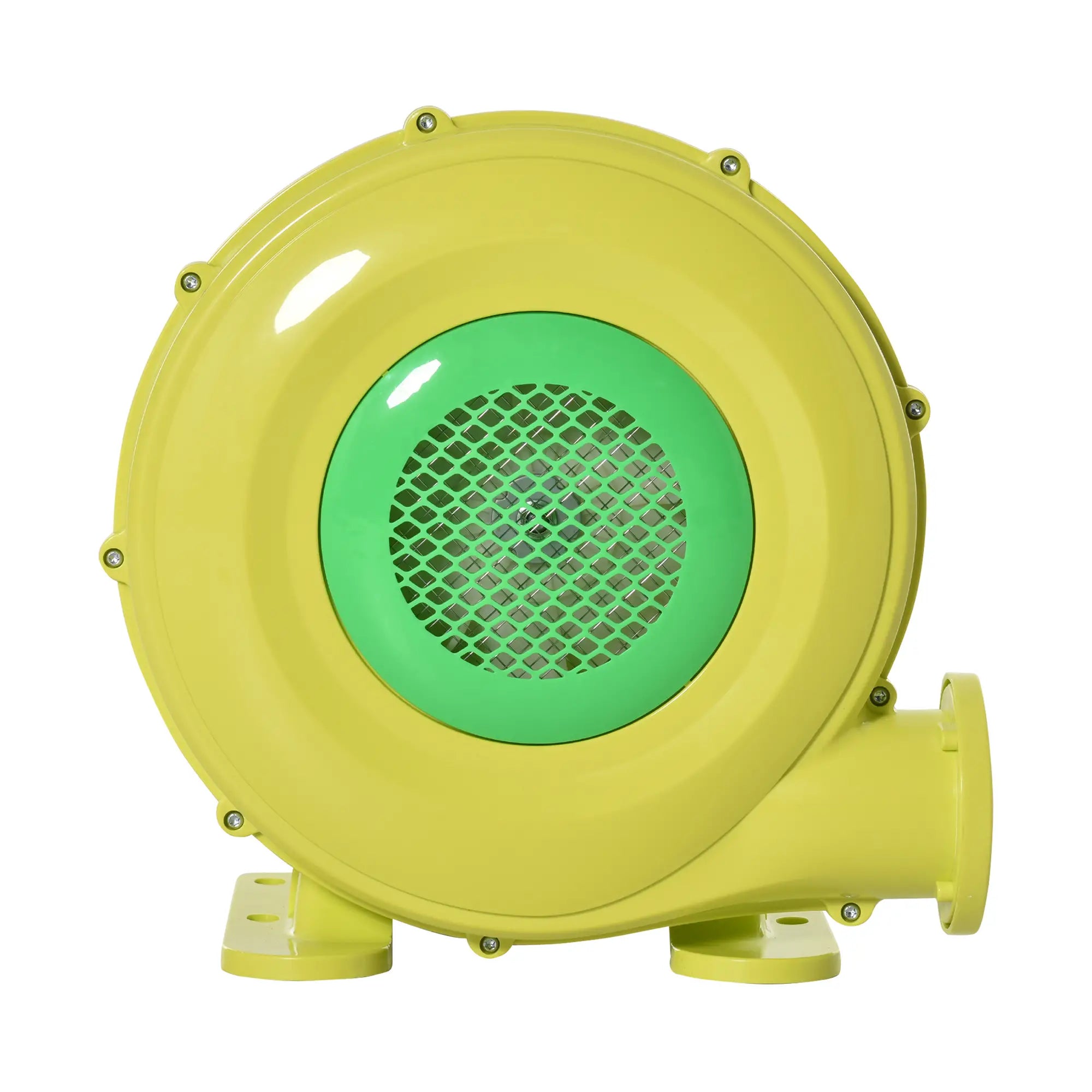 Insuflador elétrico 450W para insufláveis compacto amarelo e verde
