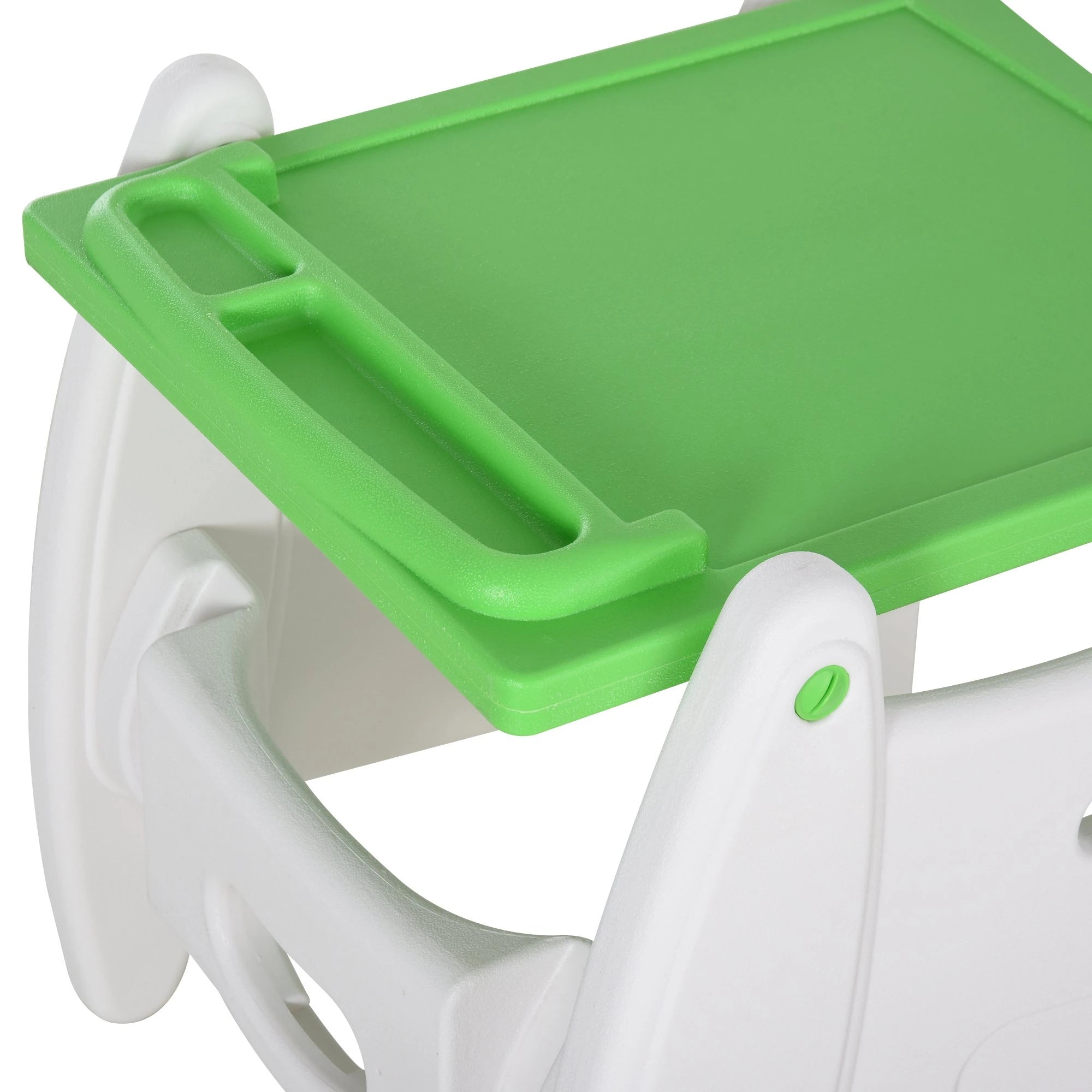 Cadeira para bebês 3 em 1 ajustável verde com mesa integrada