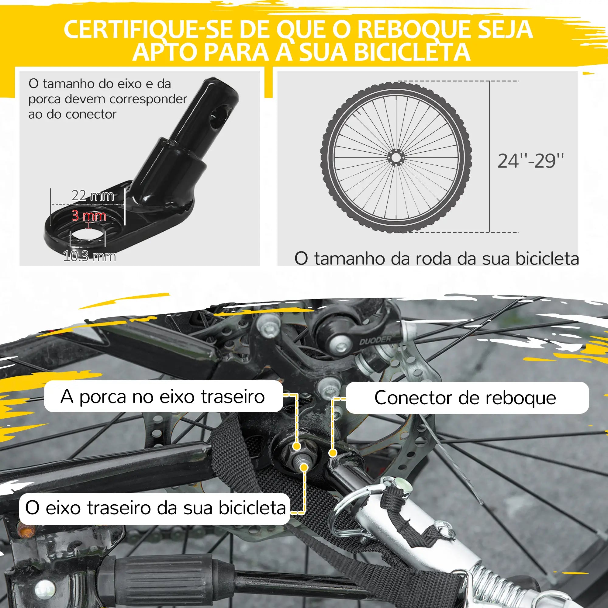 Reboque de bicicleta para crianças com assento duplo e cinto de segurança