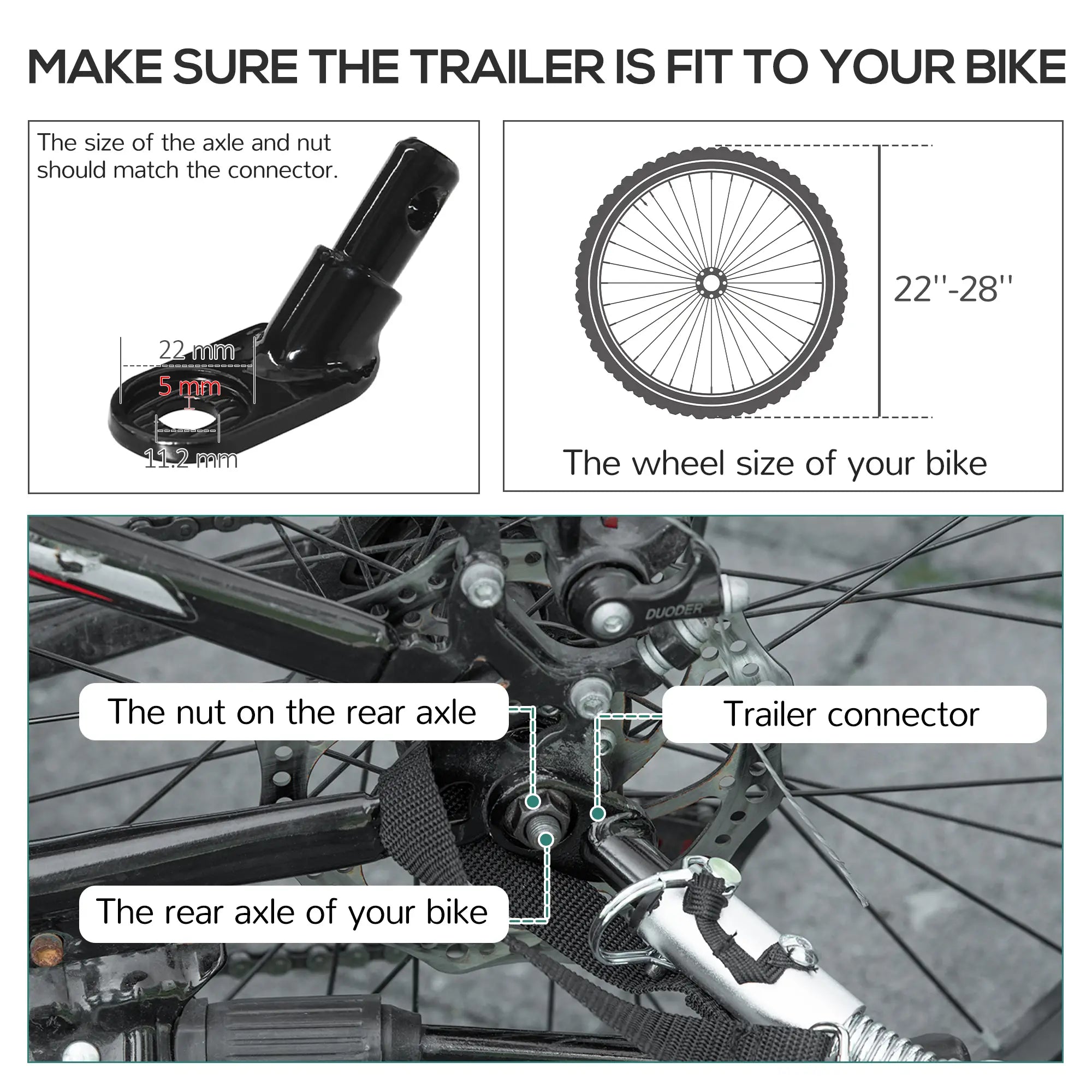 Reboque de carga para bicicletas 70L 40kg com refletores e bandeira