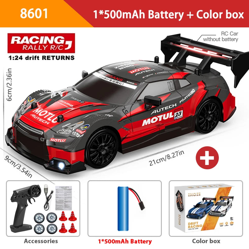 Carro Super Drift RC Mustang 4WD Alta Velocidade para Meninos