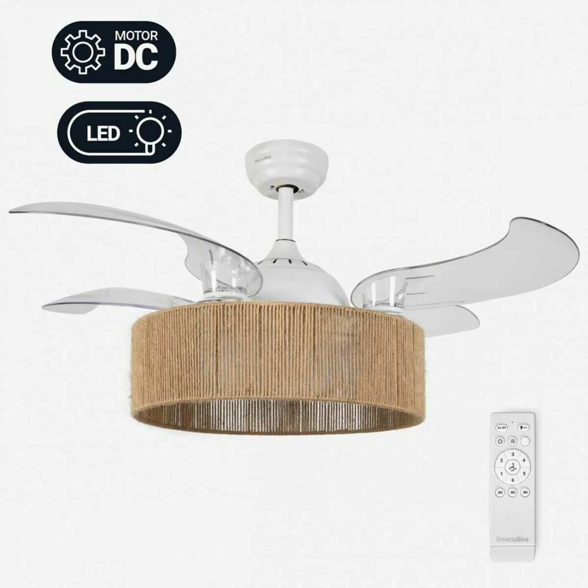 Ventilador de Teto Universal Blue JALOQUE WFC Ø 104 cm 65 W
