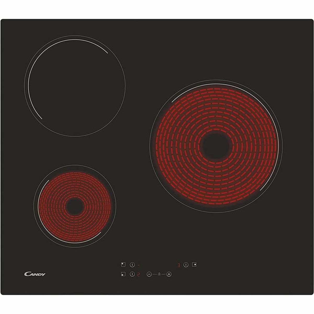 Placa vitrocerâmica Candy CH63CC/4U2 60 cm 5500 W