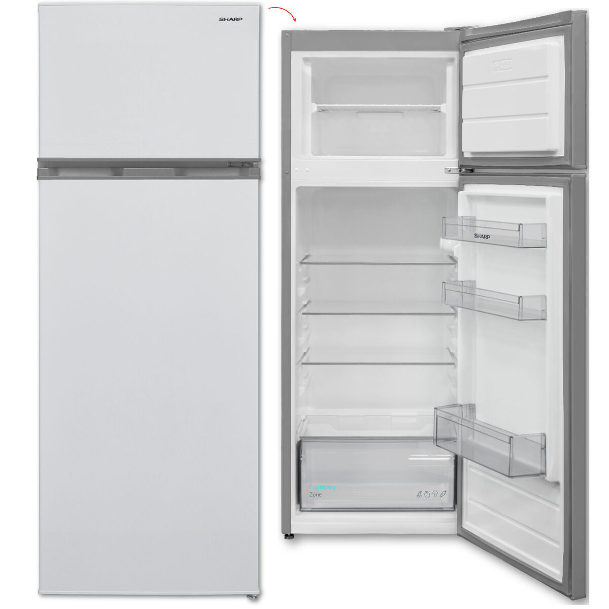 Frigorífico Combinado Sharp SJFTB01ITXWEES Branco