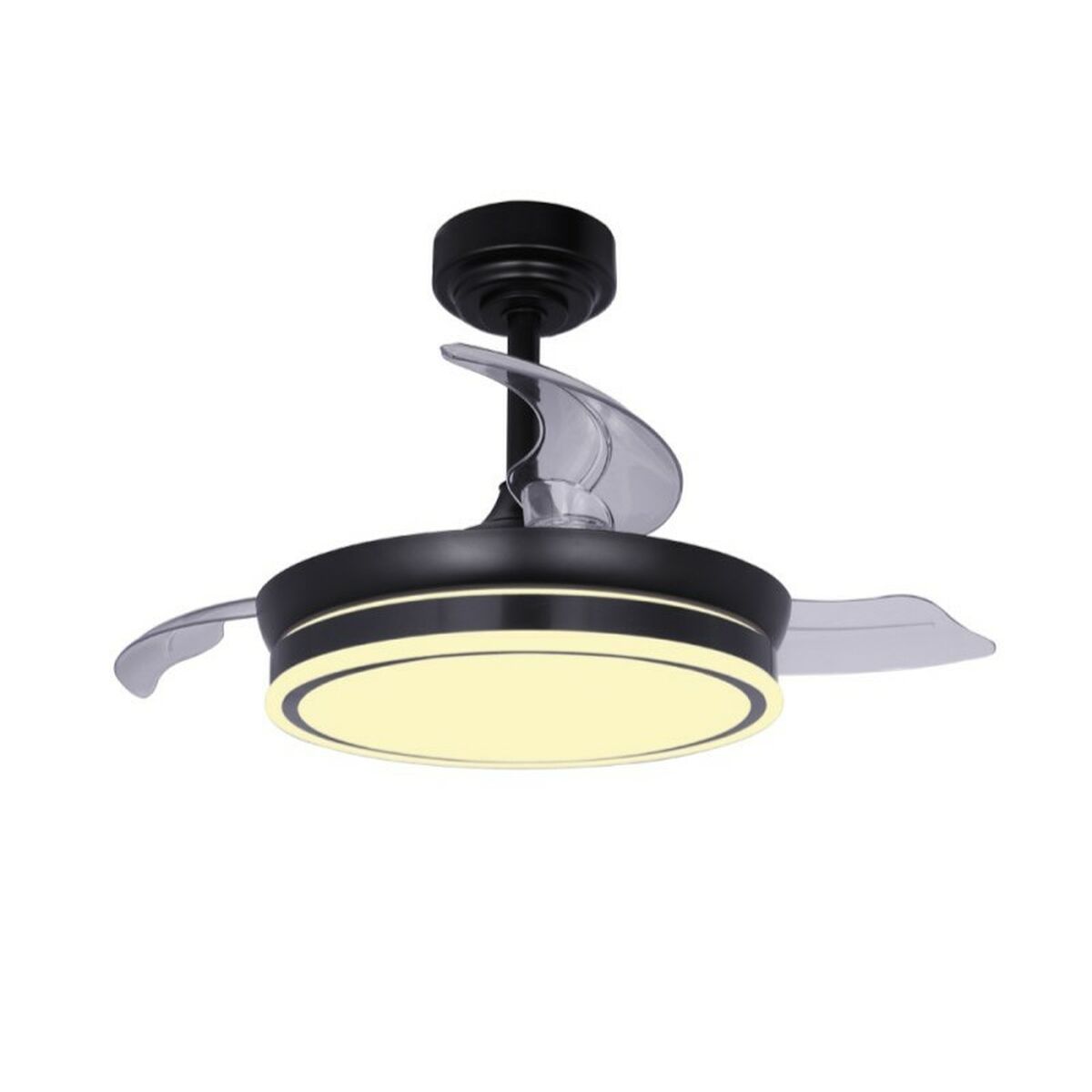 Ventilador de Teto CristalRecord 85-065-46-180 Preto